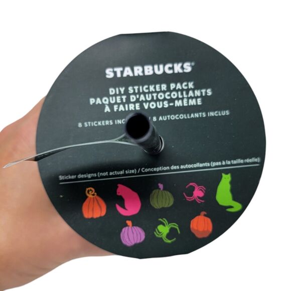 Starbucks Tumbler Halloween Glow in the Dark Spiderweb DIY Stickers 2021 New - Picture 8 of 10